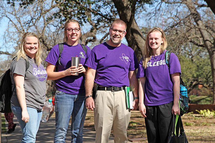 purple thursday students professor