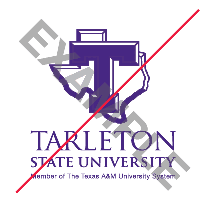 Tarleton logo with thicker lines around the Texas