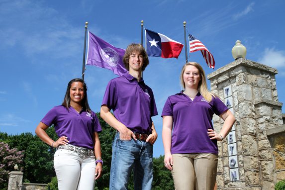 StudentsOutsideTarletonBusinessCenter Flags 3