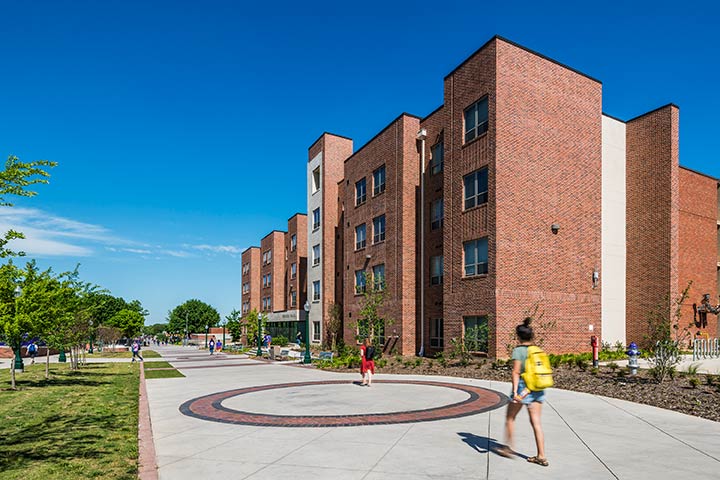 honors hall exterior corner view