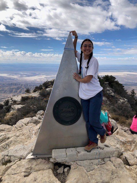 Outdoor Adventure student in Guadalupe Mountains National Park.