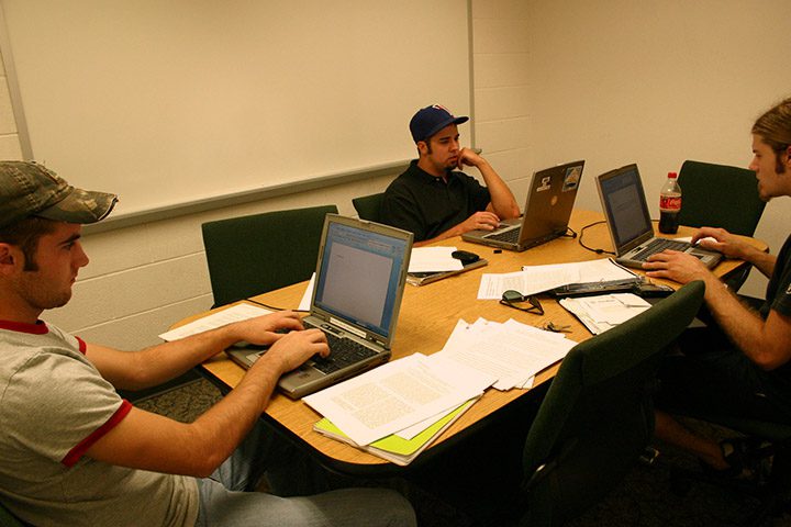 guys in study room