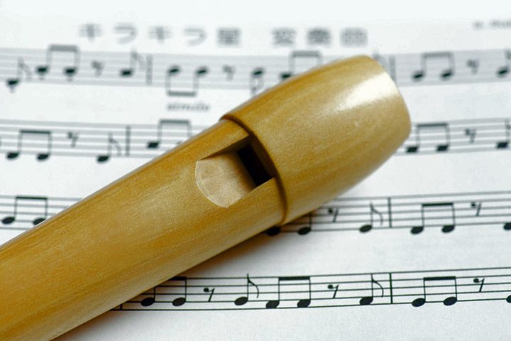 recorder music sheet