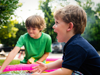 children playing