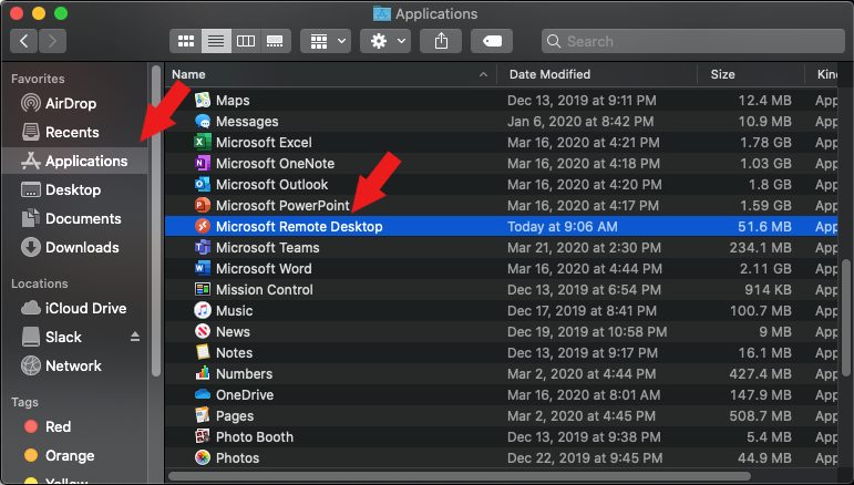 mac applications folder